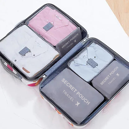 6 Pcs Travel Storage Bags for Clothes, Shoes and Toiletries