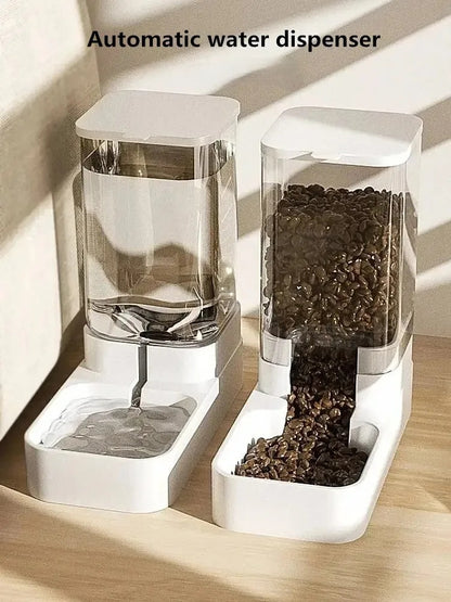 Automatic Water and Food Dispenser for Cats and Dogs Large-Capacity