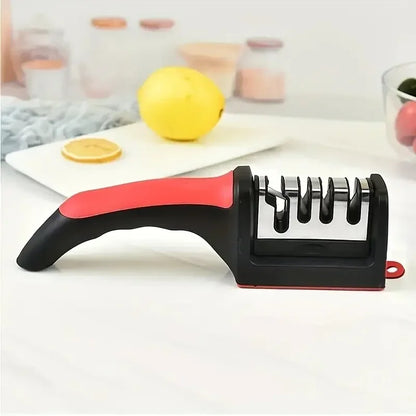 Multi-Purpose 3-Stage Knife Sharpener for Honing and Polishing
