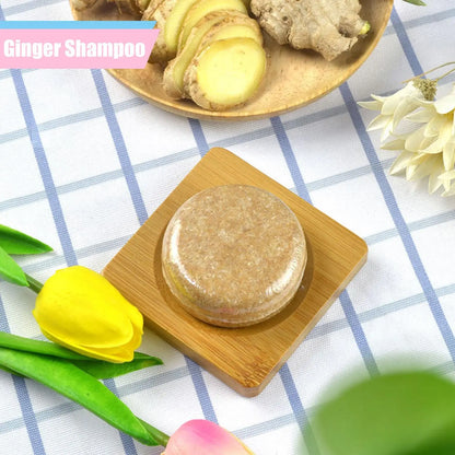 Ginger Shampoo Bar for Hair Growth Cold Processed, Plant-Based Formula