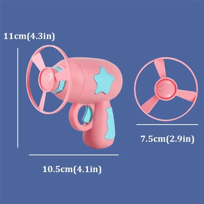 Funny Flying Disc Cat Toy Handheld Launcher for Active Kittens