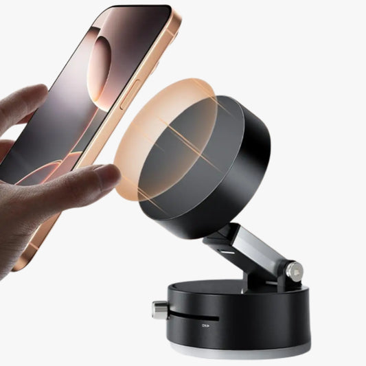 Double-Sided Magnetic Suction Phone Mount with Vacuum Grip