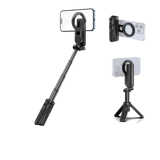3-in-1 Wireless Phone Tripod Grip with MagSafe Mount and Remote