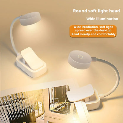 Portable Foldable Book Light for Bedtime Reading with 360° Gooseneck