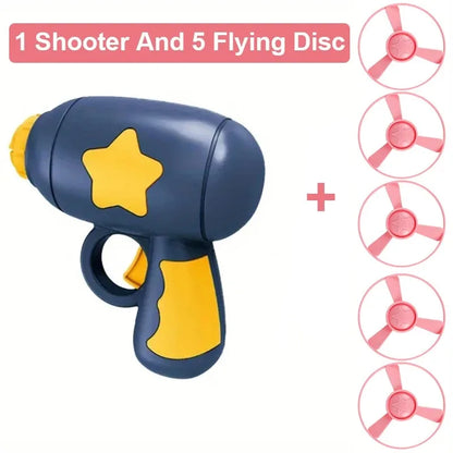 Funny Flying Disc Cat Toy Handheld Launcher for Active Kittens
