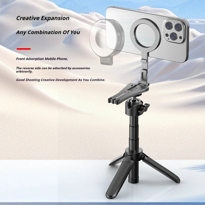 Universal Magnetic Phone Tripod Stand for Desk and Travel