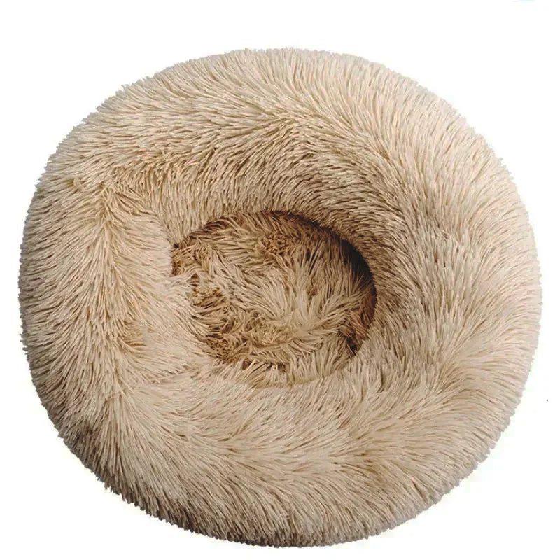 Round Pet Bed for Dogs and Cats Soft Plush