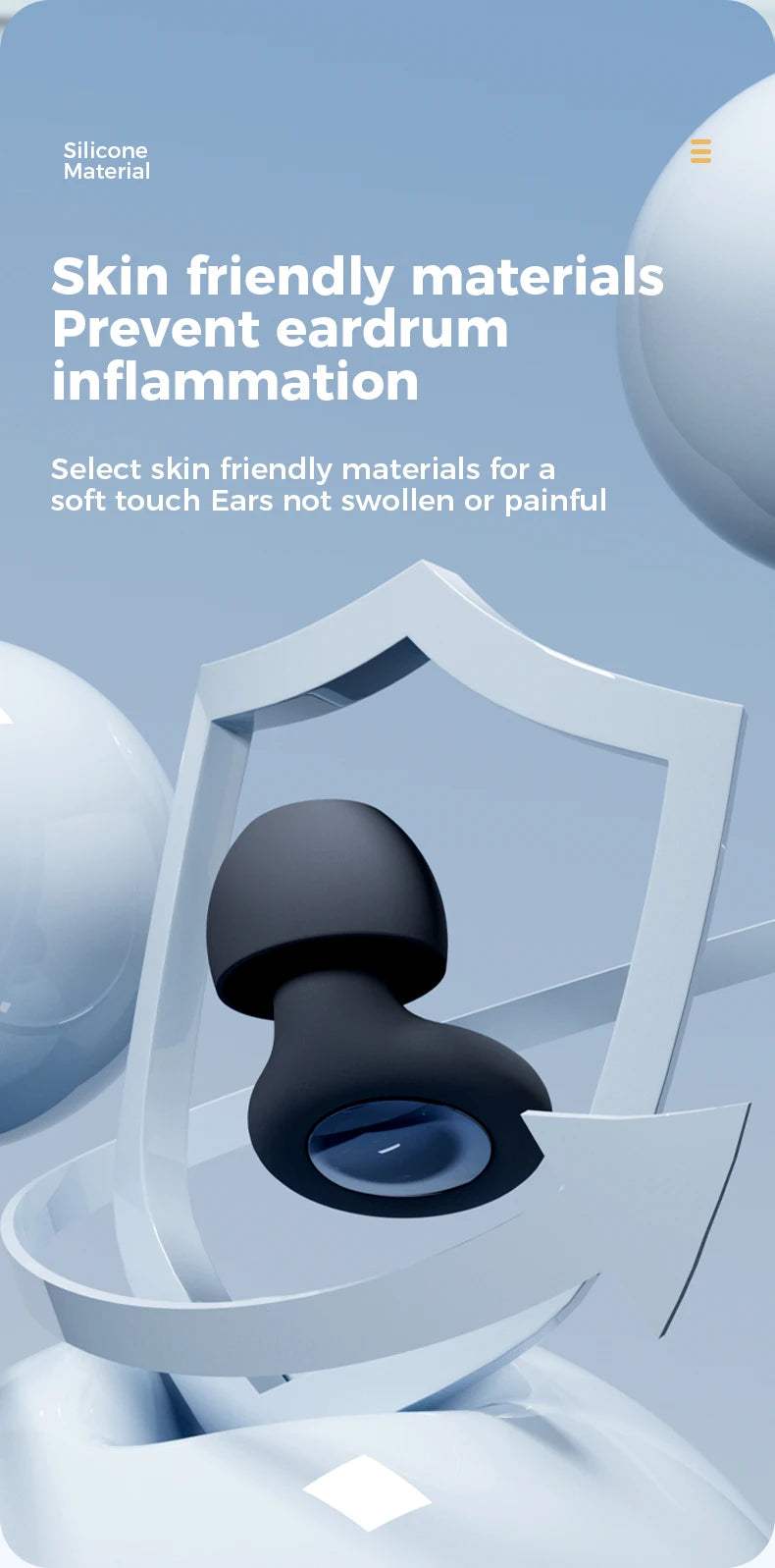 Comfortable Anti-Noise Ear Plugs for Work, Concerts and Rest