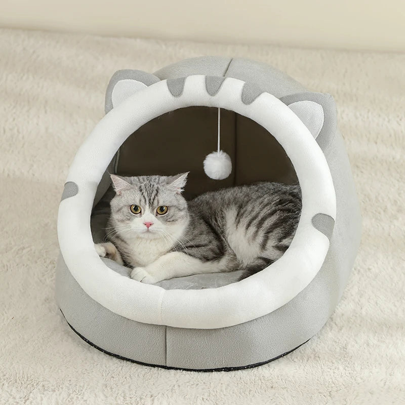 Warm Cat Bed and Pet House for Cats and Small Dogs