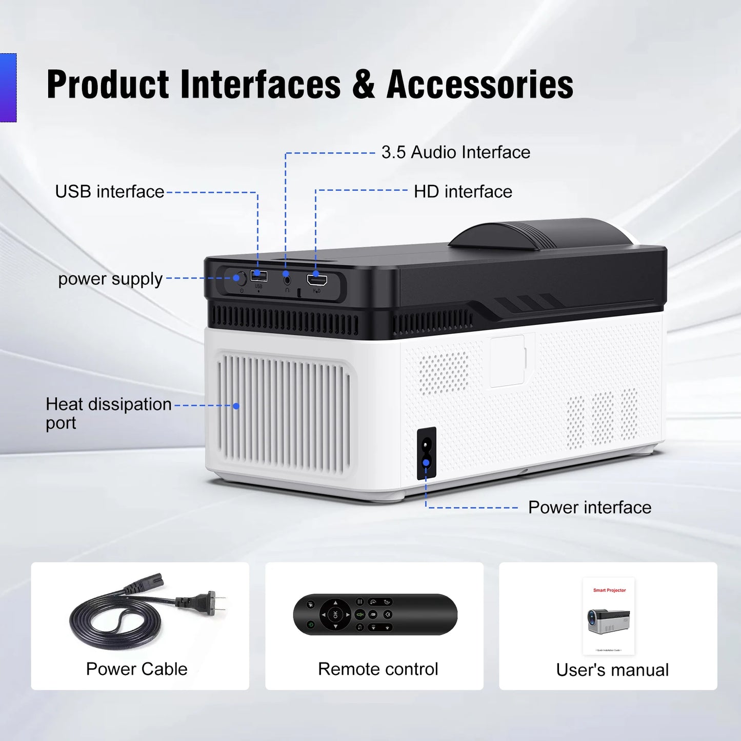 Magcubic HY450 900 ANSI Ultra Short Throw 1080P Projector