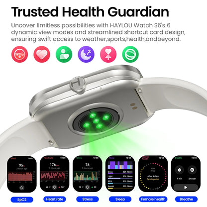 2.01" HD Display Fitness Smartwatch with Voice Assistant and IP68 Waterproof