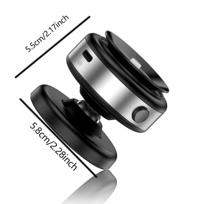 Double-Sided Magnetic Phone Holder with Suction Cup and 360° Rotation