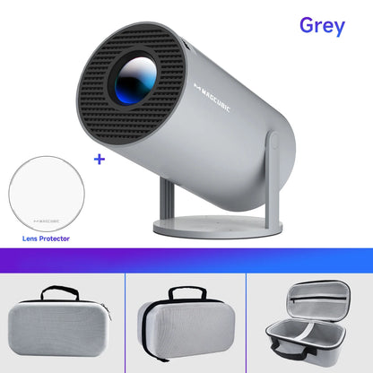HY300 Pro Smart Projector 4K Supported, 720P Native, Dual WiFi6, Bluetooth 5.0