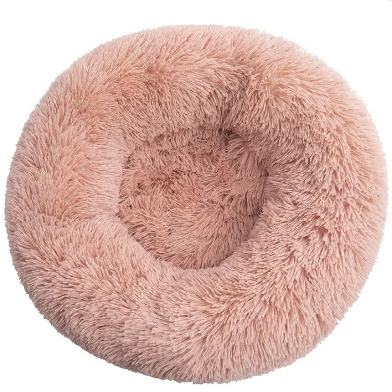 Round Pet Bed for Dogs and Cats Soft Plush