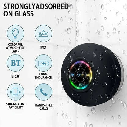 Portable Shower Speaker with Mic, Subwoofer Sound and Bluetooth 5.0