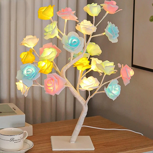 USB Rose Tree Light 3D Floral Lamp for Christmas, Wedding or Bedroom
