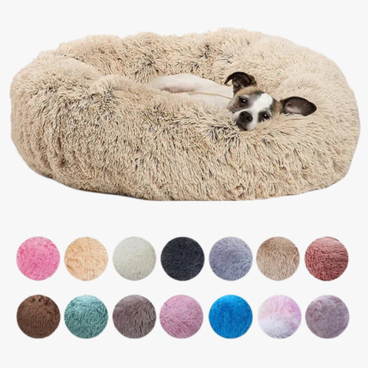 Round Pet Bed for Dogs and Cats Soft Plush