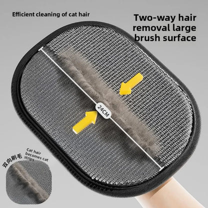 Pet Hair Remover Glove for Cats and Dogs with Grooming Brush