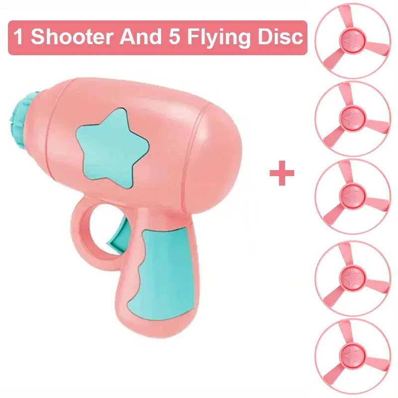 Funny Flying Disc Cat Toy Handheld Launcher for Active Kittens