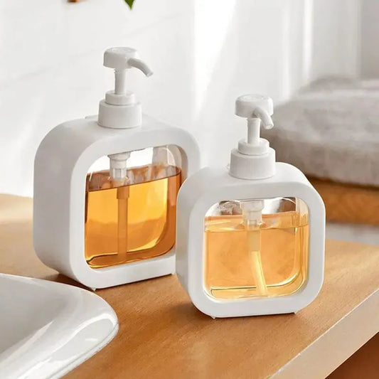 Transparent Pump Bottle with Detachable Shell for Easy Cleaning