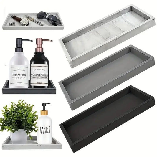 Multipurpose Silicone Tray for Bathroom, Toiletries and Jewellery
