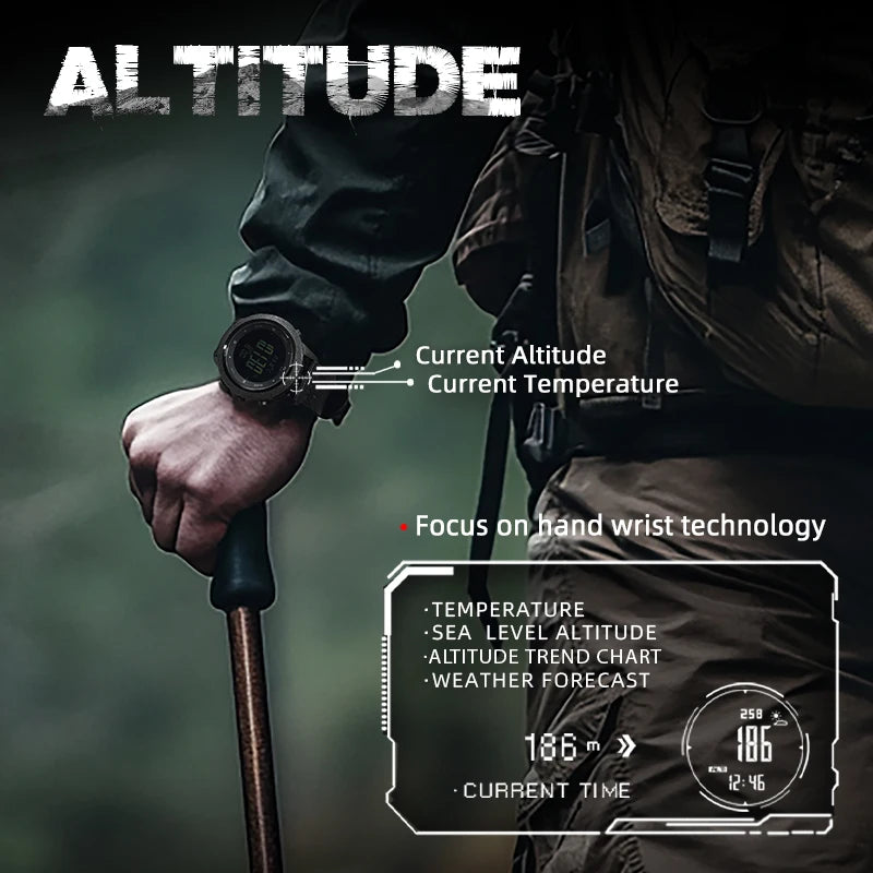 Men’s Waterproof Digital Sport Watch for Running, Swimming and Hiking Functions