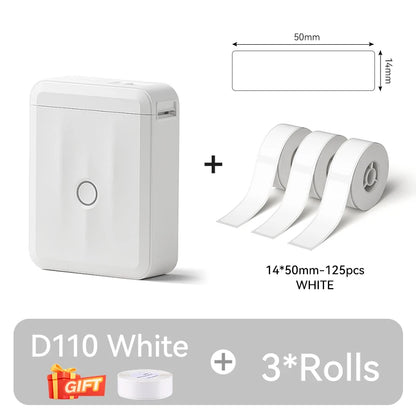 Portable NIIMBOT D110 Label Maker with Tape and App Support
