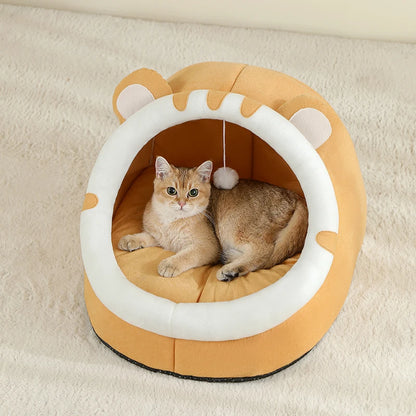 Warm Cat Bed and Pet House for Cats and Small Dogs