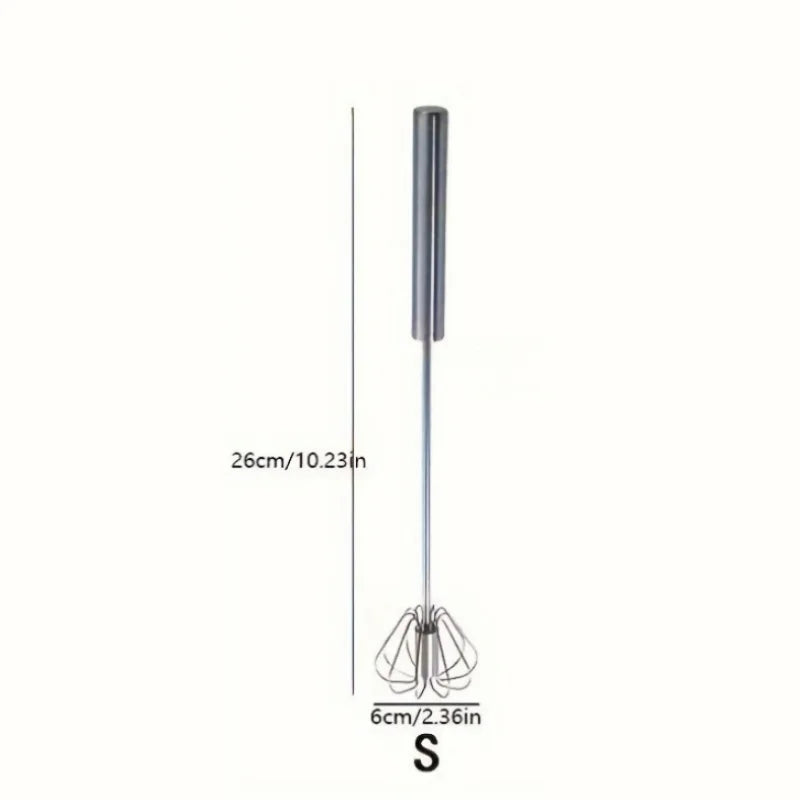 Stainless Steel Semi-Automatic Egg Beater for Easy Mixing and Whisking