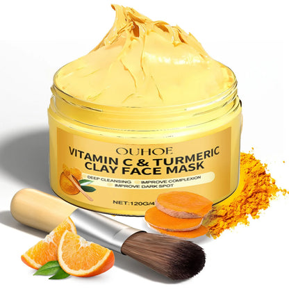 Vitamin C & Turmeric Exfoliating Facial Mask for Deep Pore Cleansing
