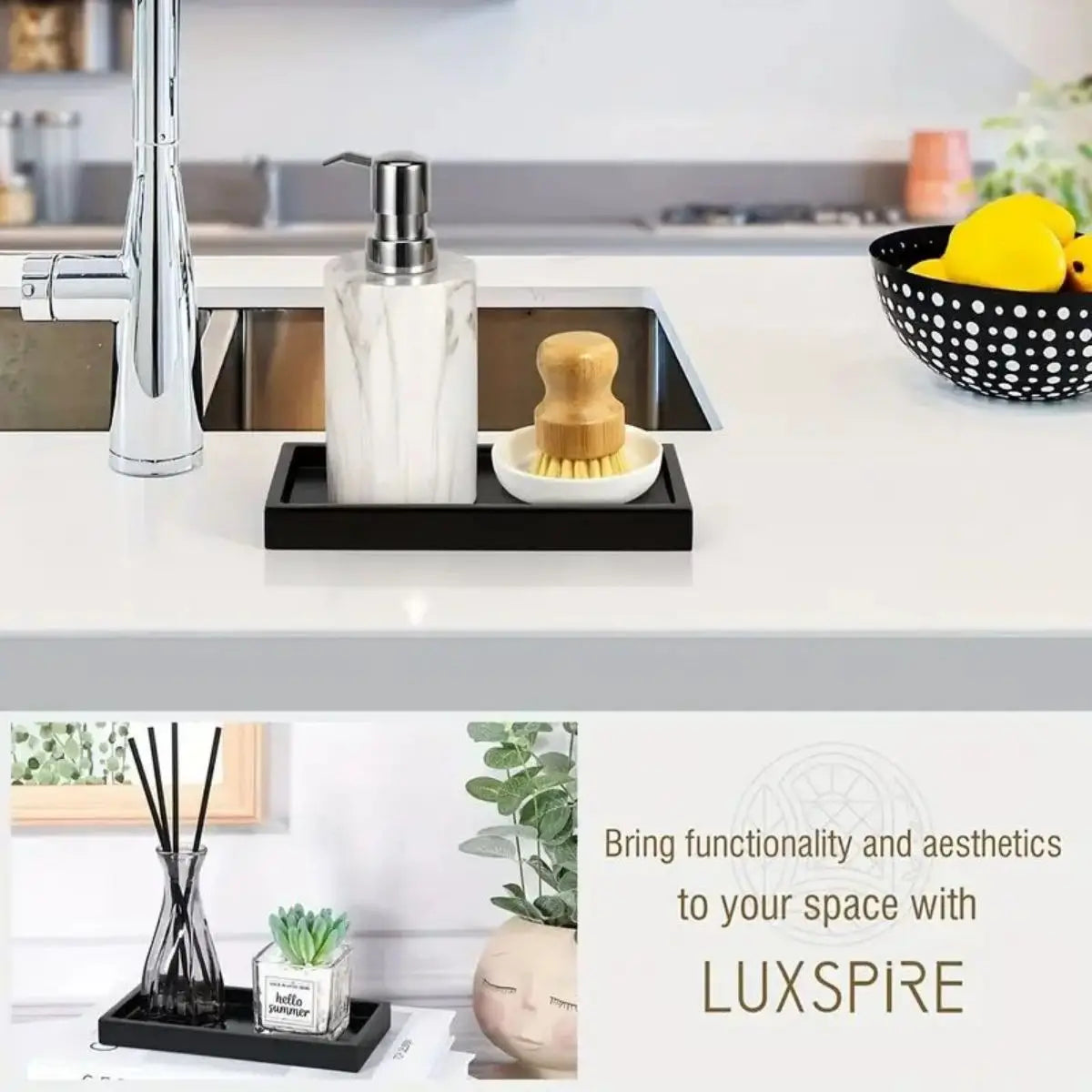 Multipurpose Silicone Tray for Bathroom, Toiletries and Jewellery