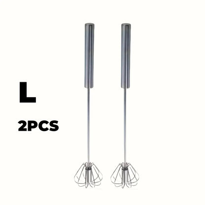 Stainless Steel Semi-Automatic Egg Beater for Easy Mixing and Whisking