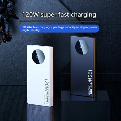 120W 50000mAh Portable Power Bank with Super Fast Charging and LED Display