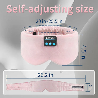 Wireless Music Sleep Mask Bluetooth 5.2 Headphones for Travel and Insomnia Relief
