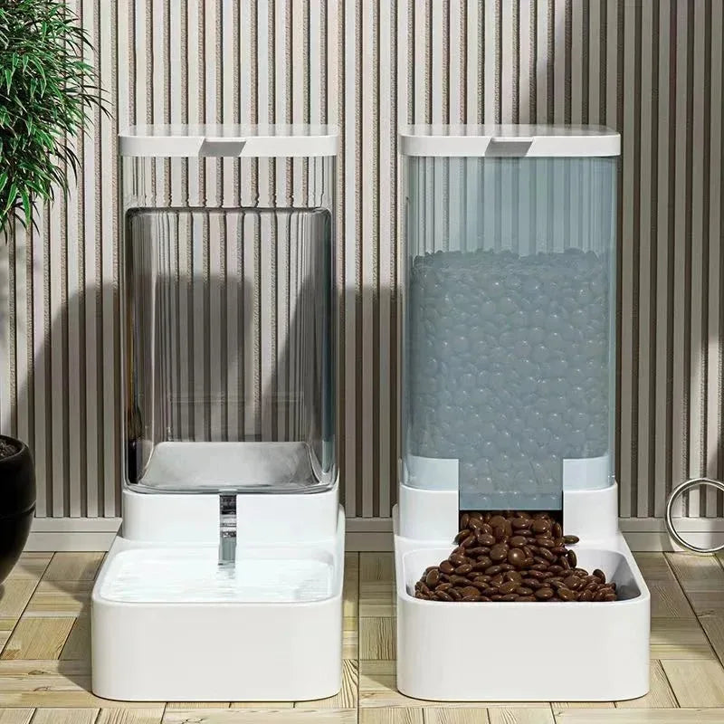 Automatic Water and Food Dispenser for Cats and Dogs Large-Capacity