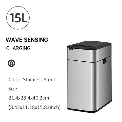 Automatic Sensor Bin 20L Stainless Steel Smart Trash Can