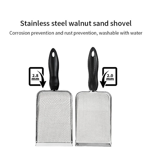Stainless Steel Cat Litter Scoop Fine Mesh Sifter for Easy Clean-Up