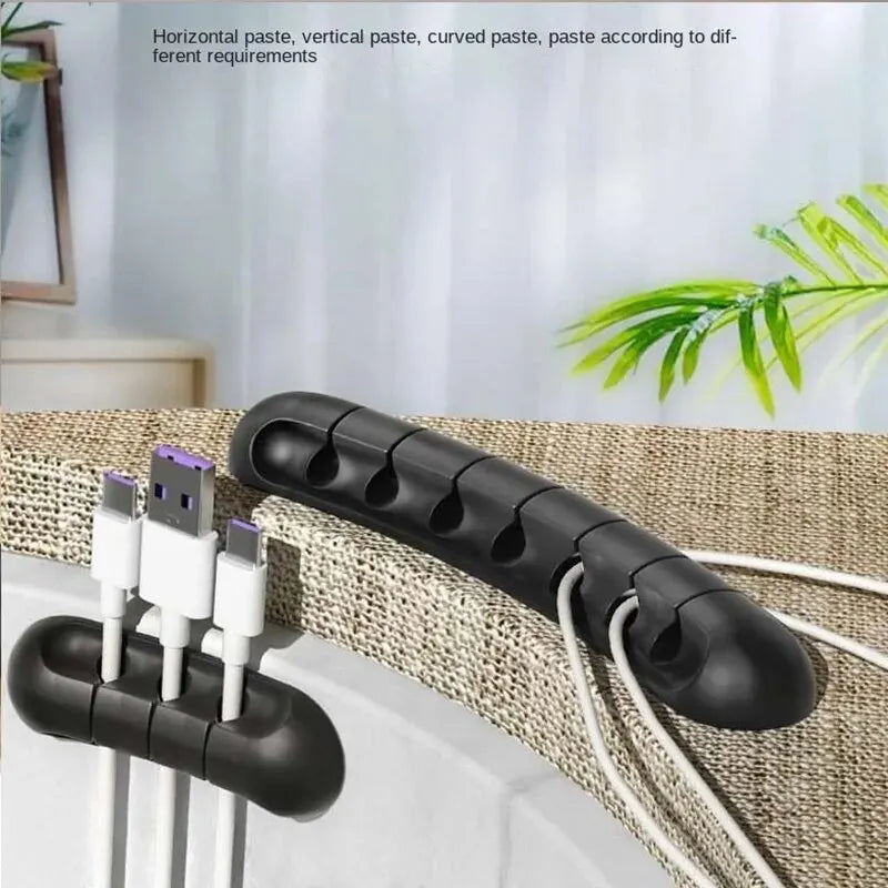 Multi-Slot Cord Manager for USB, Headset and Power Cables