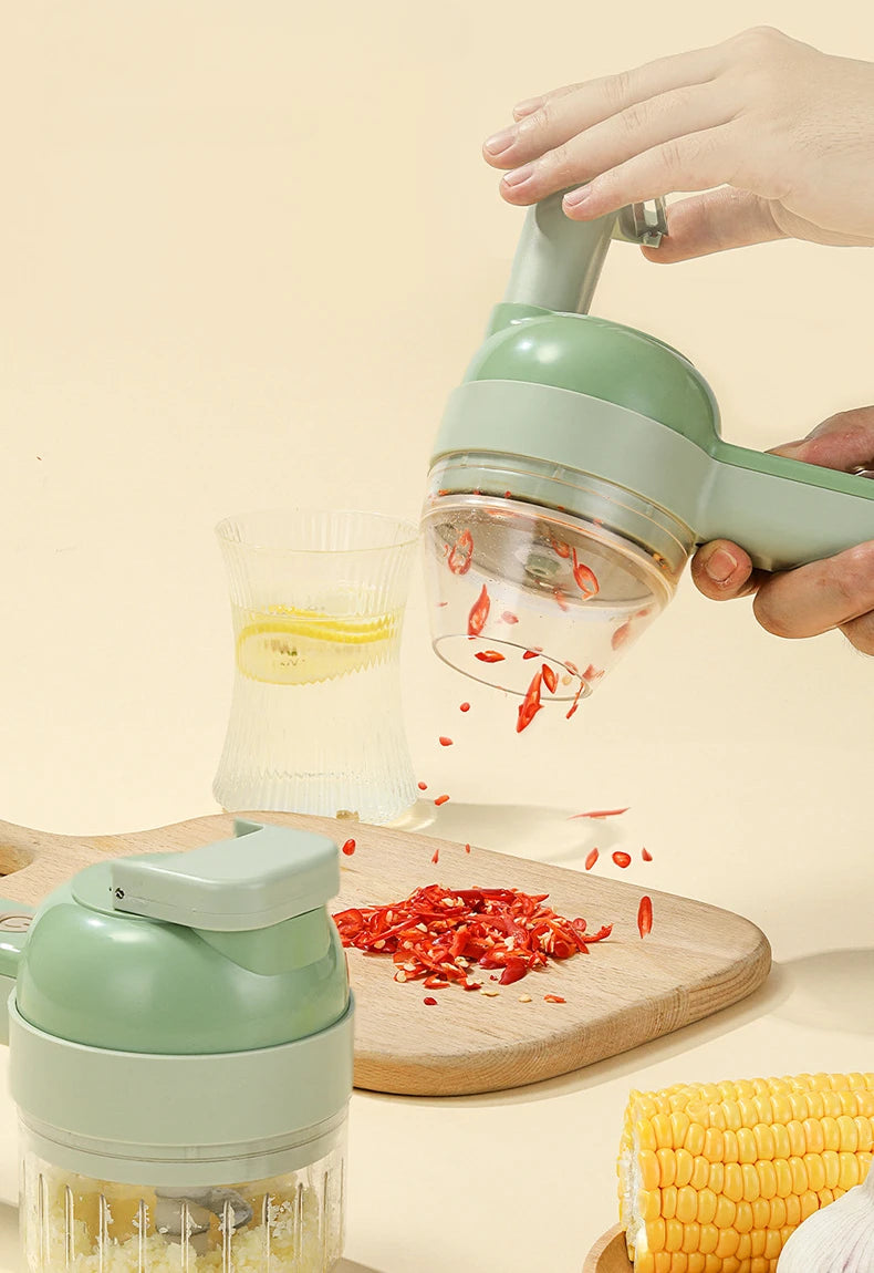 Wireless Food Cutter Set for Vegetables, Fruits and Meat – USB Rechargeable
