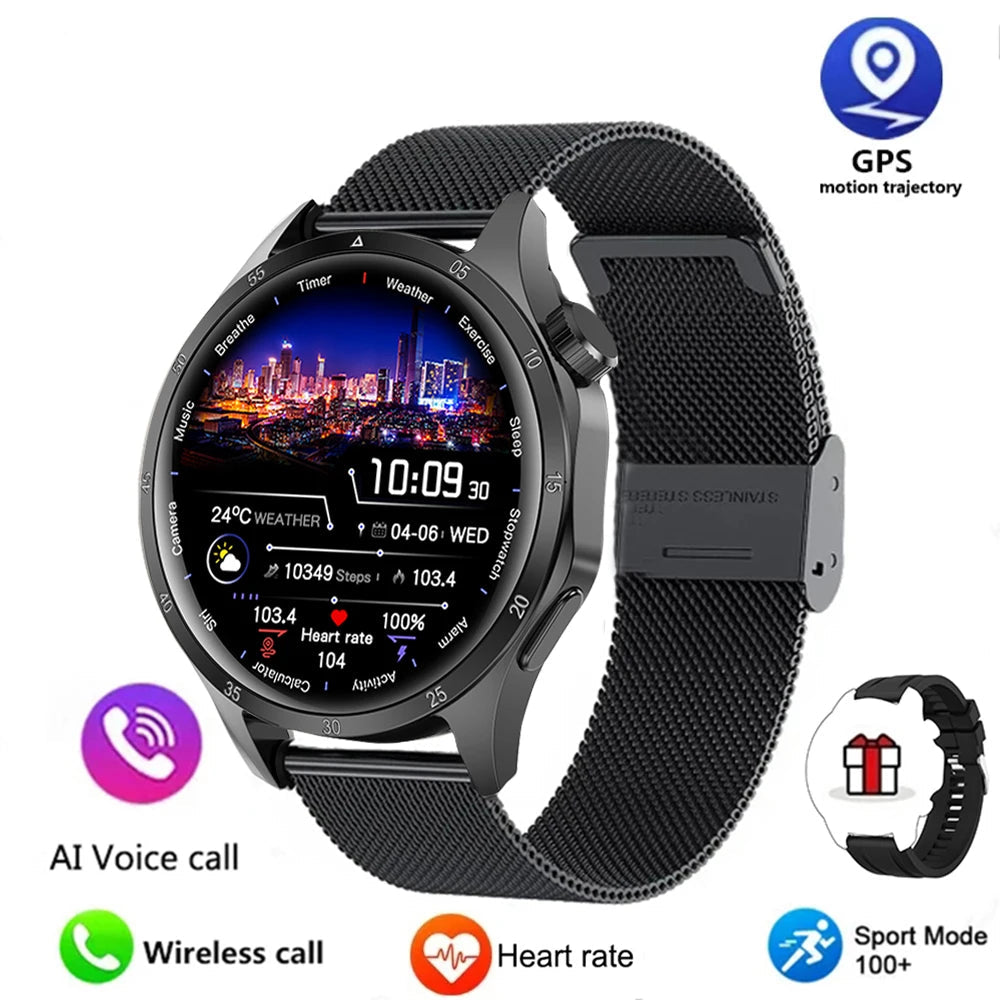 Smart Watch with 1.52" AMOLED Screen, Wireless Charging and Fitness Tracking