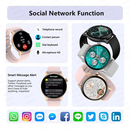Women’s Sports Smartwatch with 1.43 in AMOLED Screen and Wellness Features