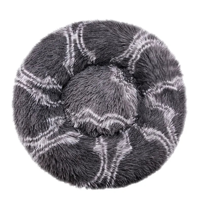 Round Pet Bed for Dogs and Cats Soft Plush
