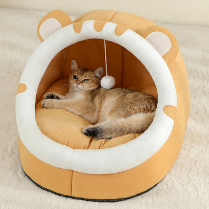 Warm Cat Bed and Pet House for Cats and Small Dogs