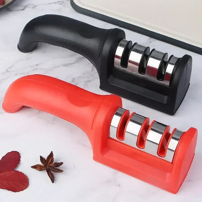 Multi-Purpose 3-Stage Knife Sharpener for Honing and Polishing