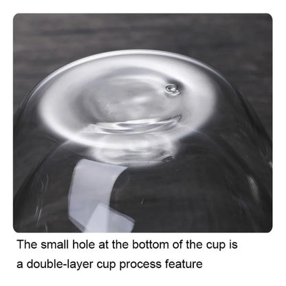 Transparent Borosilicate Double Wall Glass for Espresso, Drinks, and Desserts