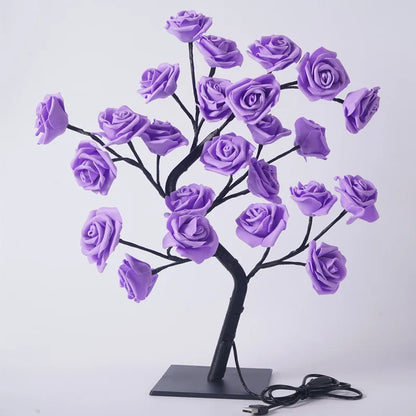 USB Rose Tree Light 3D Floral Lamp for Christmas, Wedding or Bedroom
