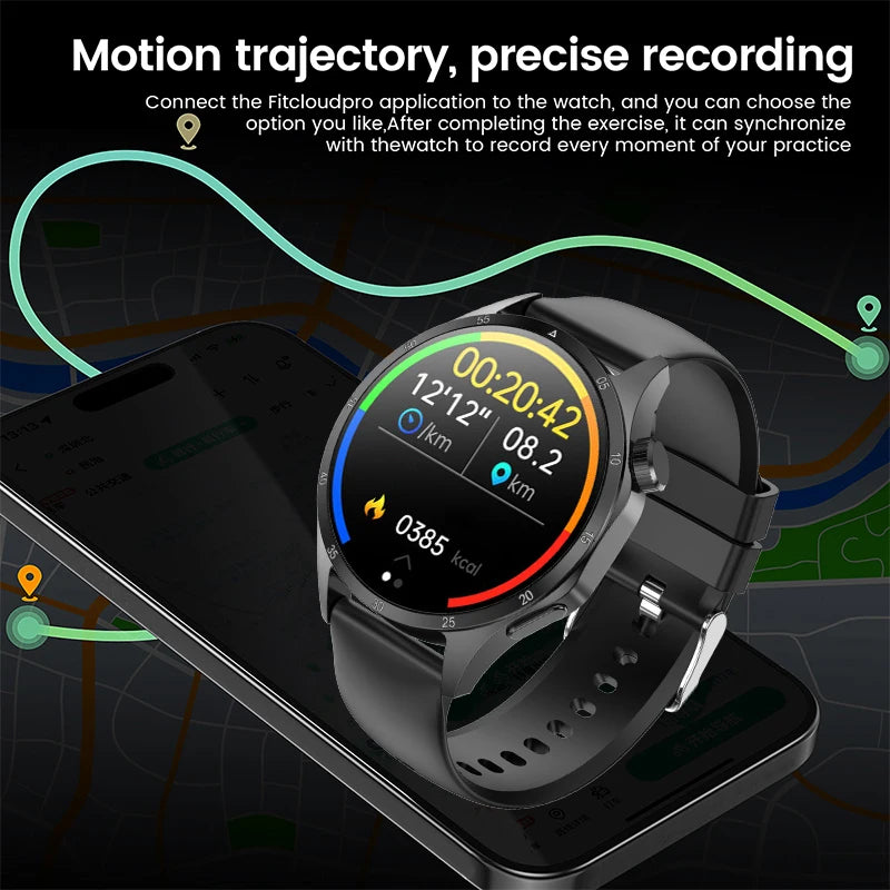 Smart Watch with 1.52" AMOLED Screen, Wireless Charging and Fitness Tracking
