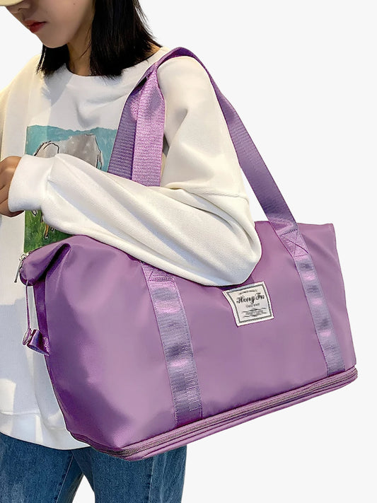 Waterproof Nylon Gym and Travel Tote Bag with Large Capacity