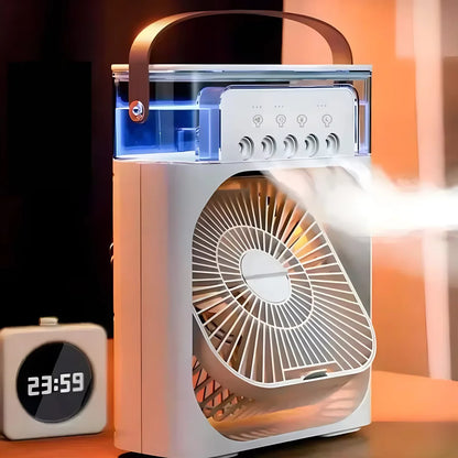 Portable 3-in-1 Air Cooler with LED Night Light and Humidifier