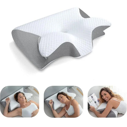 2-in-1 Contour Orthopaedic Neck Support Pillow Memory Foam